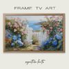 coastal cottage garden tv art