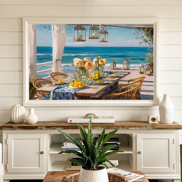 Coastal Dining TV Art