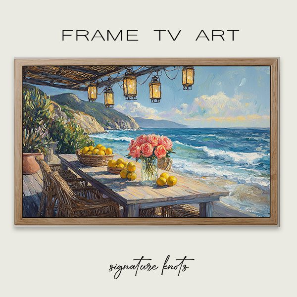 coastal dining at sunset