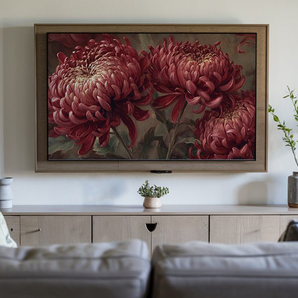Harvest-chrysanthemums tv art for frame tv