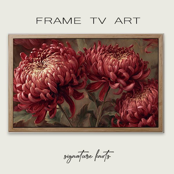 Harvest-chrysanthemums tv art