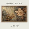 Harvest-leaves frame tv art