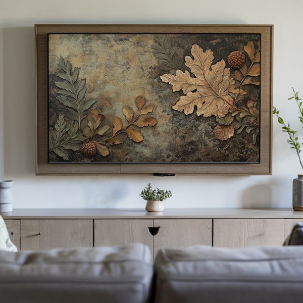 Harvest-leaves digital tv art