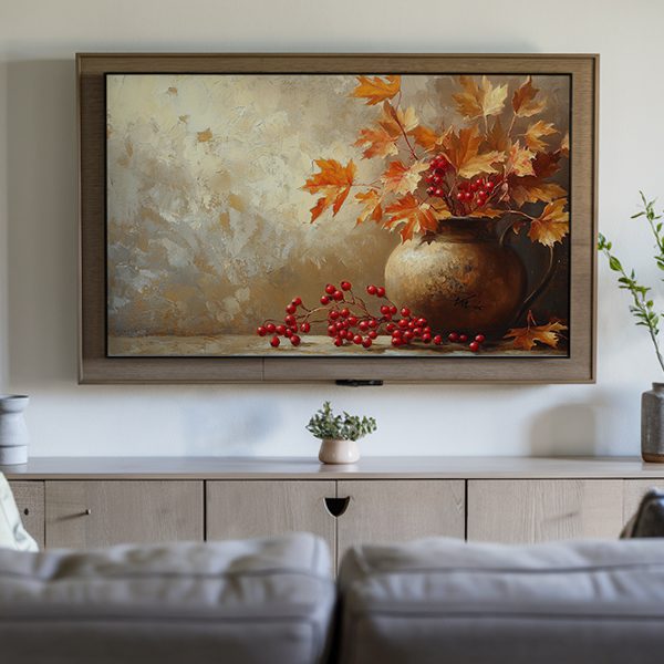 Harvest-maple-leaves digital tv art