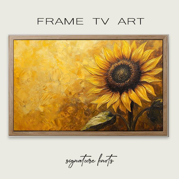 Harvest sunflower digital tv art