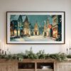 Vintage Christmas Advent Calendar TV Art Bundle