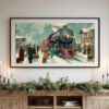 Vintage Christmas Advent Calendar TV Art Bundle