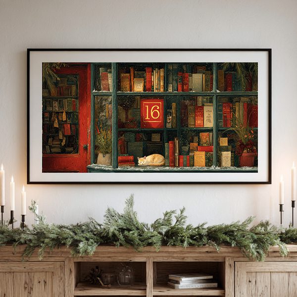 Vintage Christmas Advent Calendar TV Art Bundle