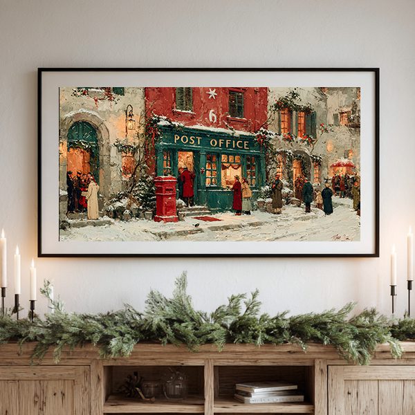 Vintage Christmas Advent Calendar TV Art Bundle