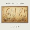 harvest wheat cattails digital tv art