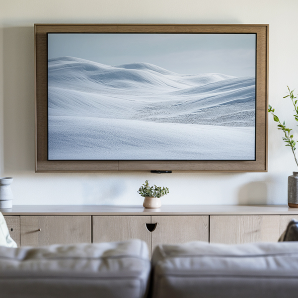 Drifting Snow Hills tv art