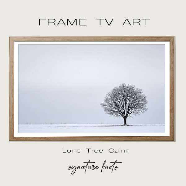 Lone Tree Calm tv art for frame tv