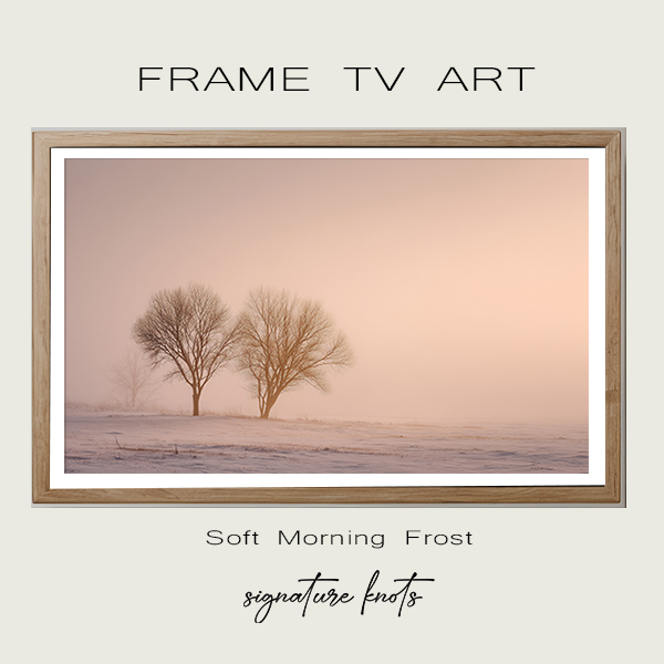 Soft Morning Frost tv art for frame tv