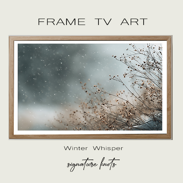 Winter Whisper tv art for frame tv